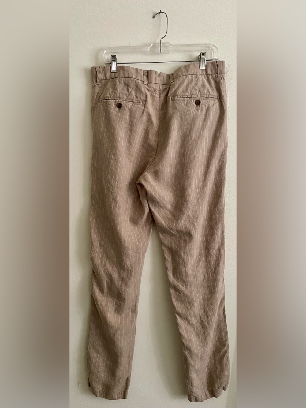 🦘Daniel Cremieux Men's Tan Pinstripe Pants 🦘 - Picture 6 of 8